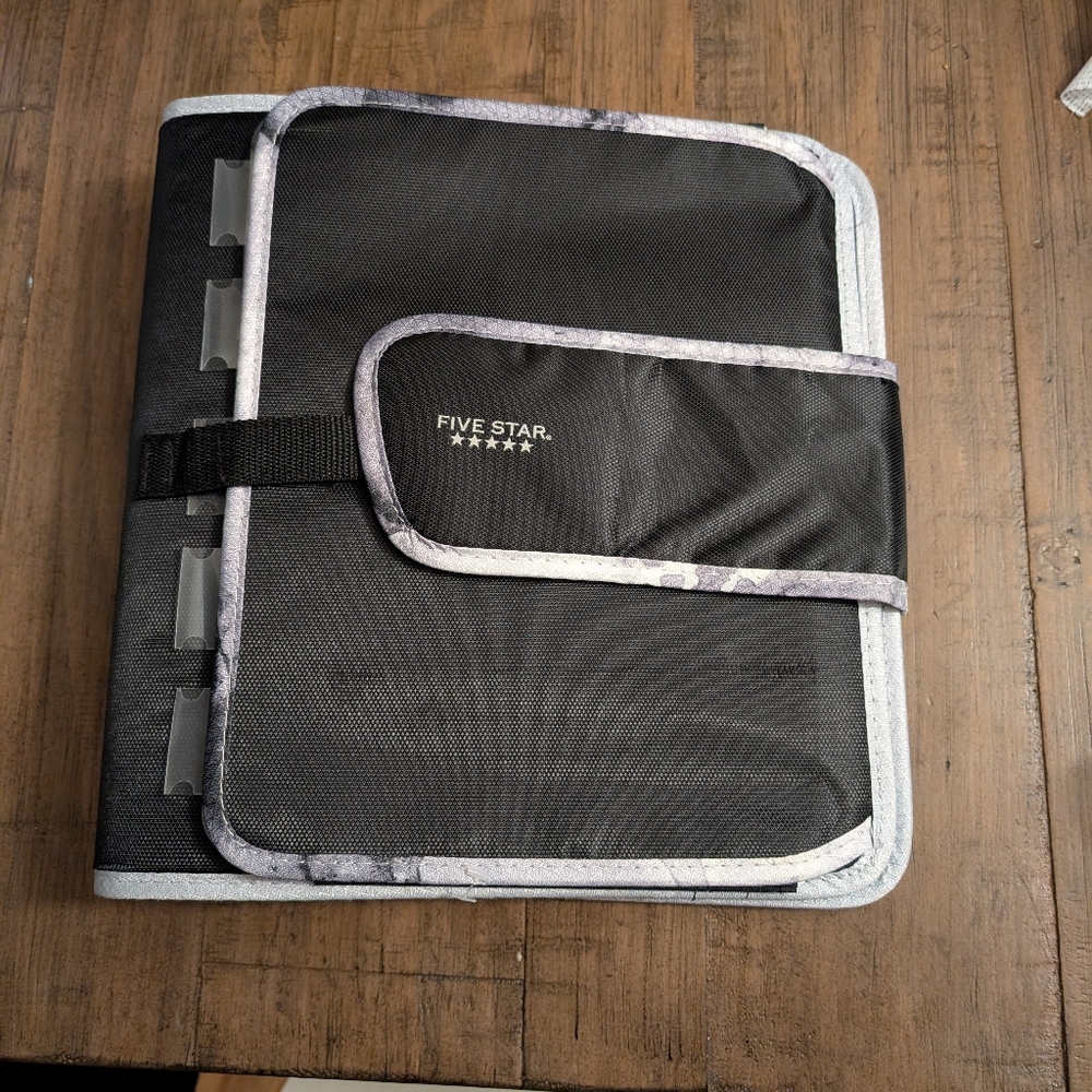 Five Star Black and Gray Binder